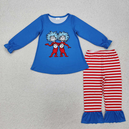 Baby Boy Girl Long Sleeves Dr Reading Sibling Clothes Set