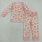 Baby Girl Long Sleeves Pumpkins Bows Sibling Fall Pajamas Zipper Footies Romper Set Clothes RTS