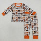 Sibling Kids Girls Long Sleeves Bows Shirt Pants Halloween Pajamas Clothes Sets RTS