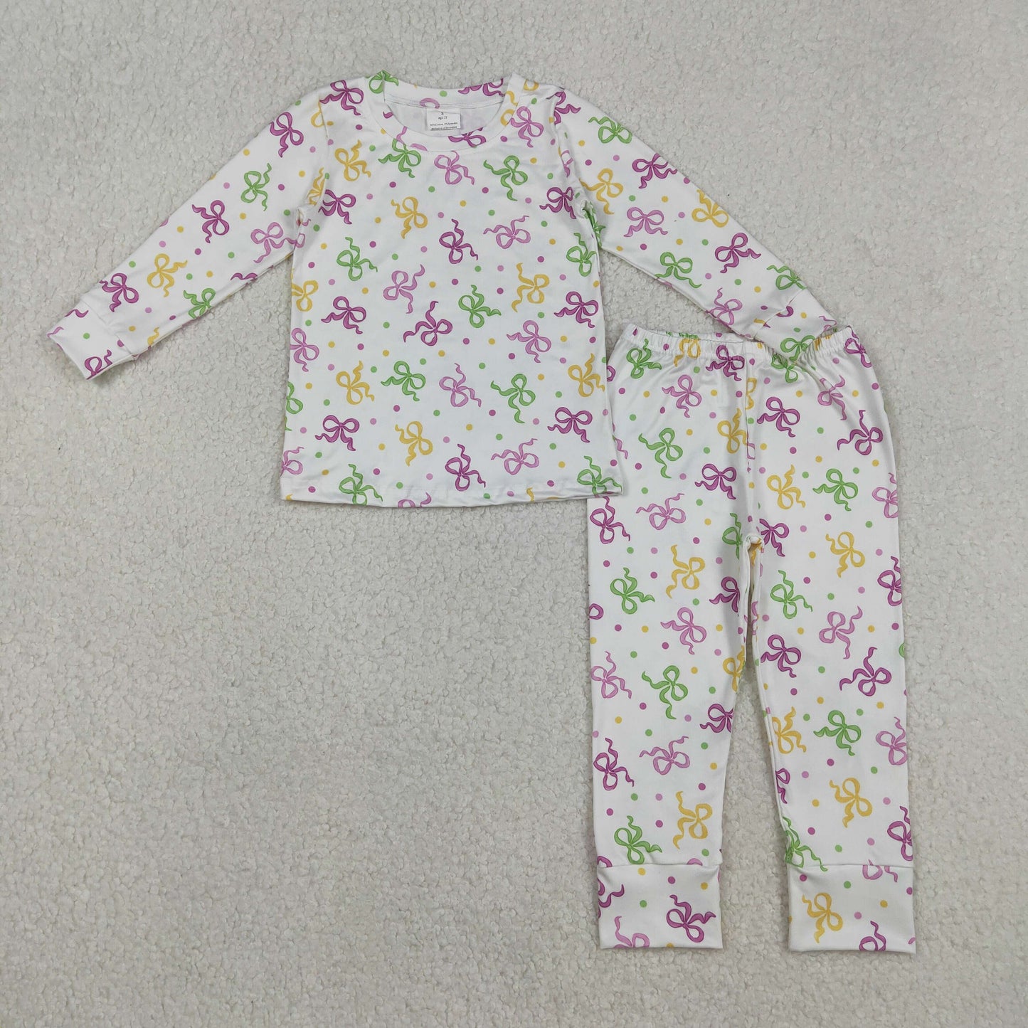 Sibling Baby Boys Girls Long Sleeves Shirts Pants Sets Pajamas Mardi Gras  Clothes RTS