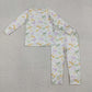 Sibling Baby Boys Girls Long Sleeves Shirts Pants Sets Pajamas Mardi Gras  Clothes RTS