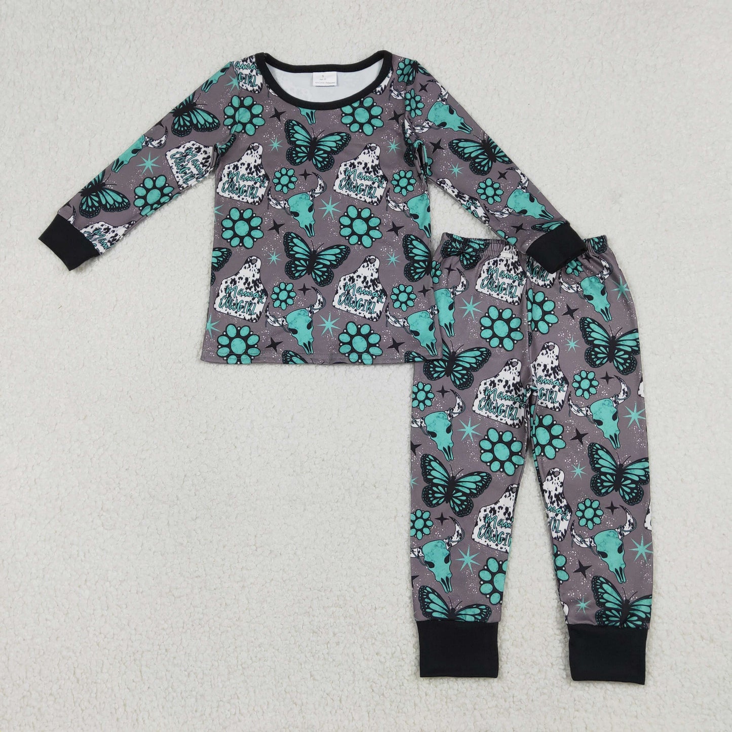 Sibling Baby Boys Girls Long Sleeves Shirts Pants Western Pajamas Sets Clothes RTS