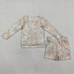 Sibling Baby Girls Kids Long Sleeves Camo Plaid Shirts Shorts Pajamas Sets Clothes RTS