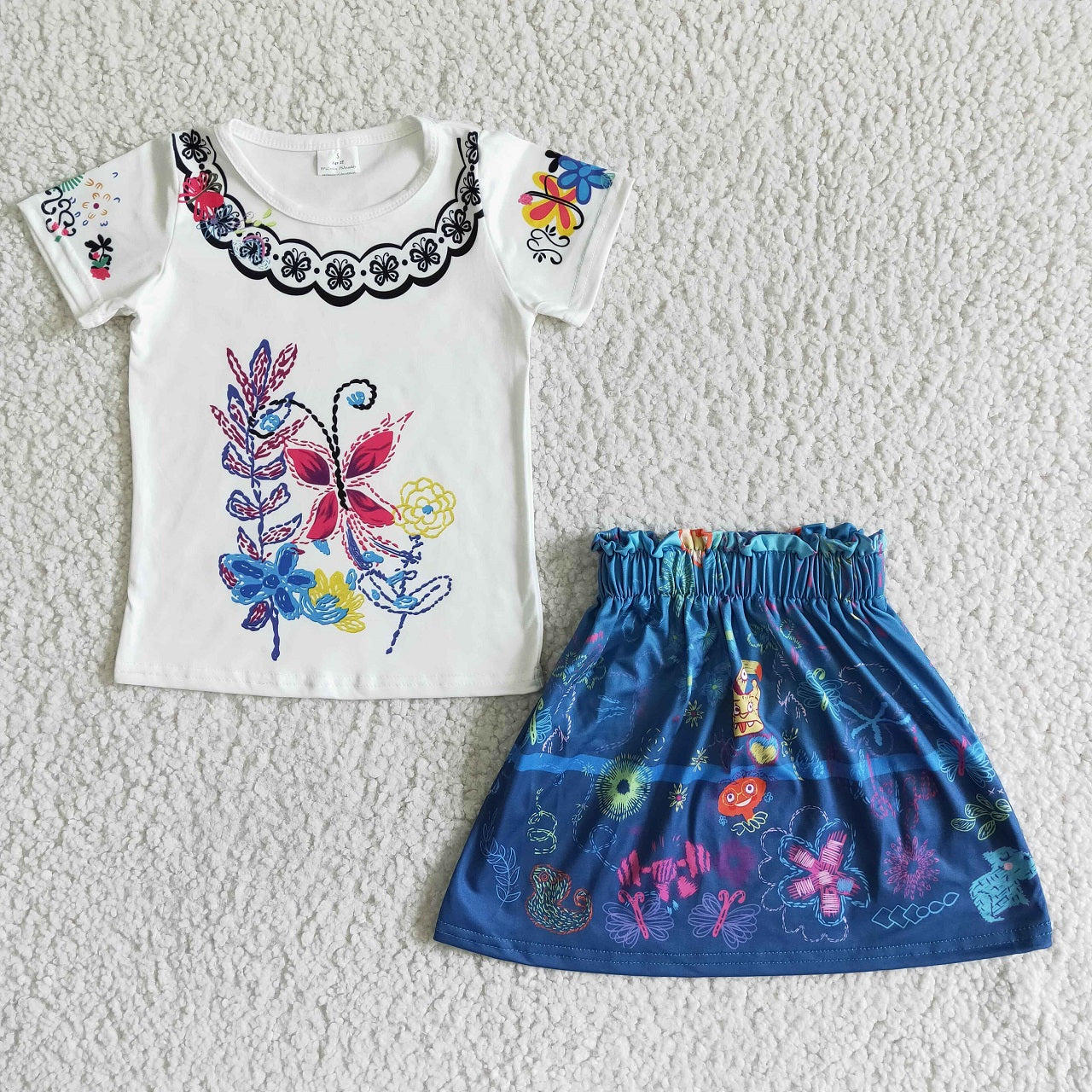 Promotion Baby Girl Summer Cartoon Skirt Outfit