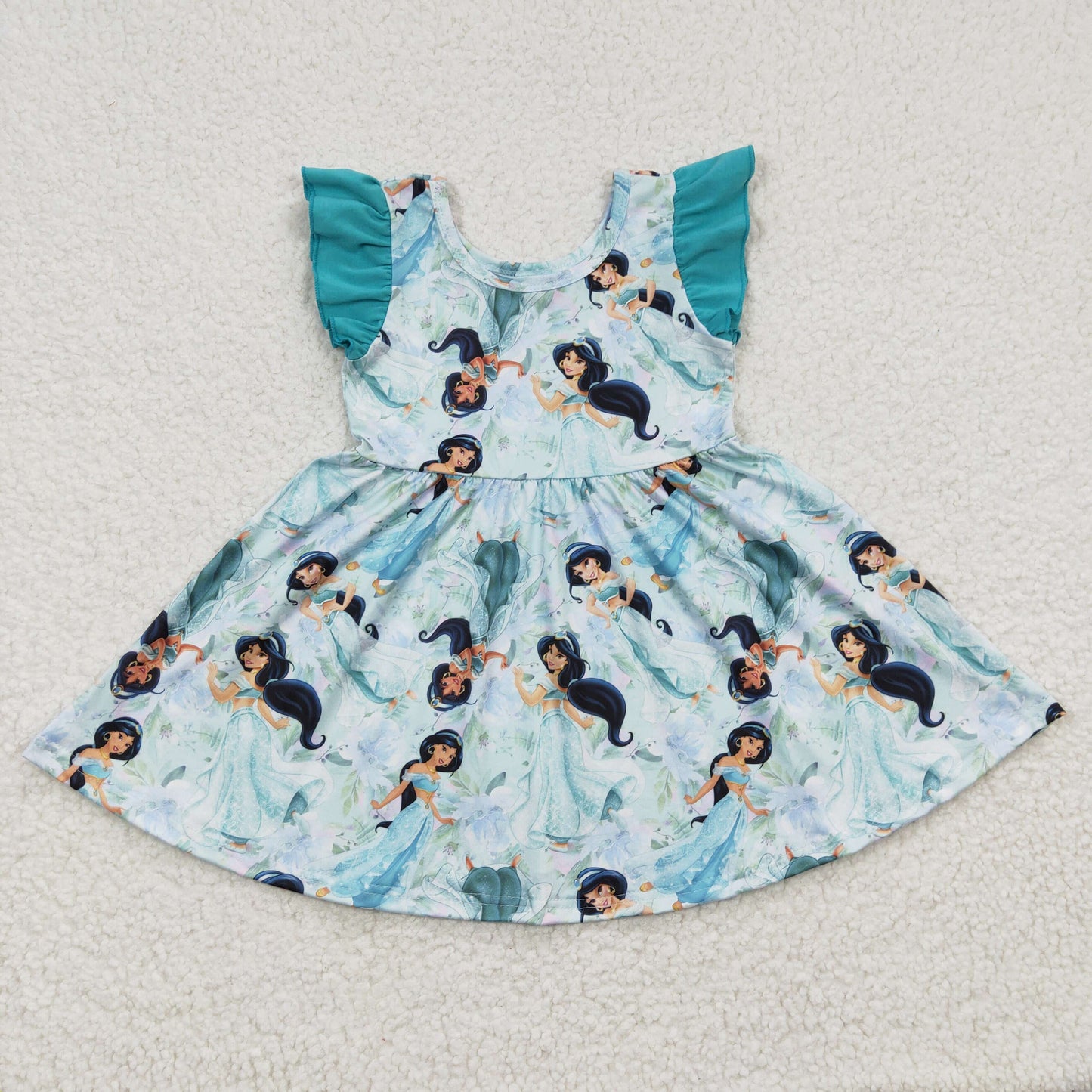 Promotion Baby Girl Summer Short Sleeves Princess Dress