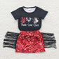 Baby Girl Western Tops Tassel Skirt Sibling Clothes Set RTS