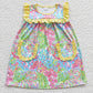 Baby Girl Sleeveless Flower Sibling Summer Romper Dress Clothes Set RTS