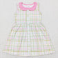 Baby Boy Girl Easter Checkered Sibling Dress Romper Clothes Set