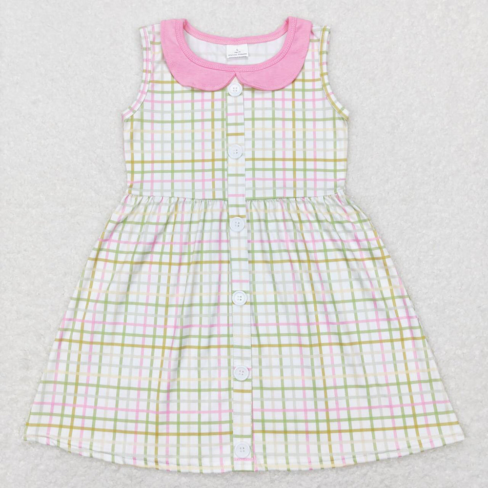 Baby Boy Girl Easter Checkered Sibling Dress Romper Clothes Set