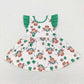 Baby Girl Short Sleeves St Patrick Cow Sibling Dress Outfits Set