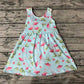 Baby Girls Flamgo  Sleeveless Bows Summer Knee Length Dresses