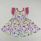 Sibling Baby Girls Kids Floral Summer Ruffle Knee Length Dresses RTS
