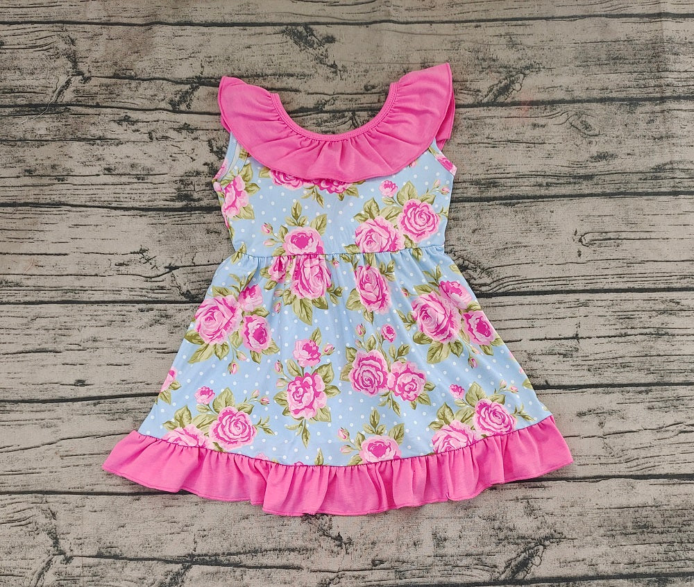 No moq Pre-order Baby Girl Sleeveless Floral Summer Dress