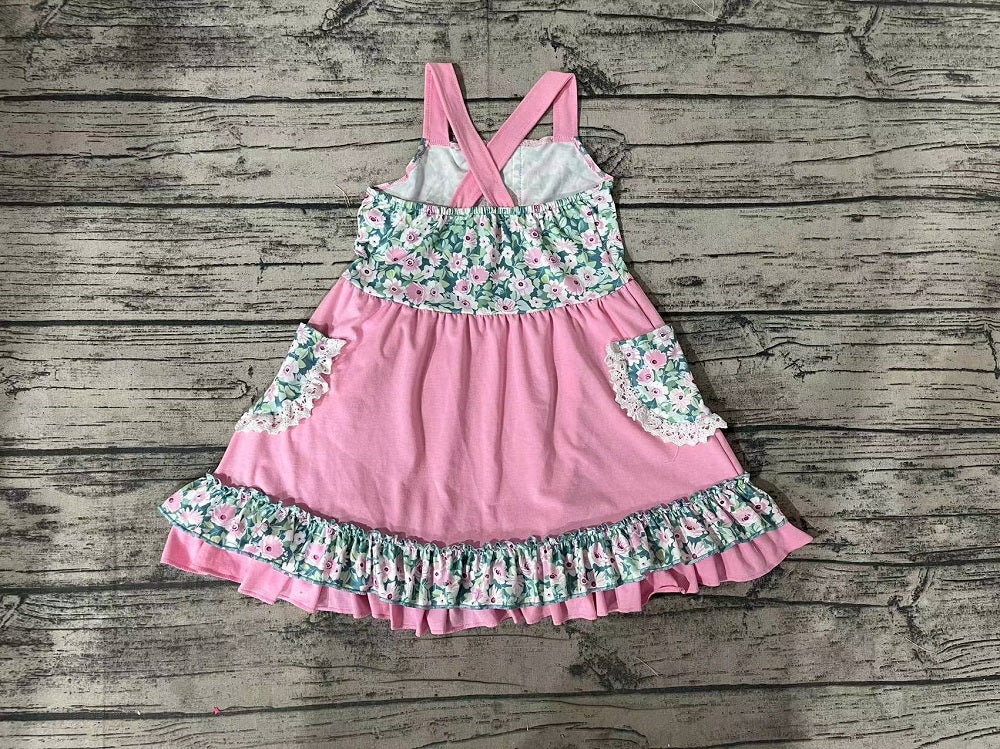 Pre-order Baby Girl Sleeveless Floral Pocket Summer Dress