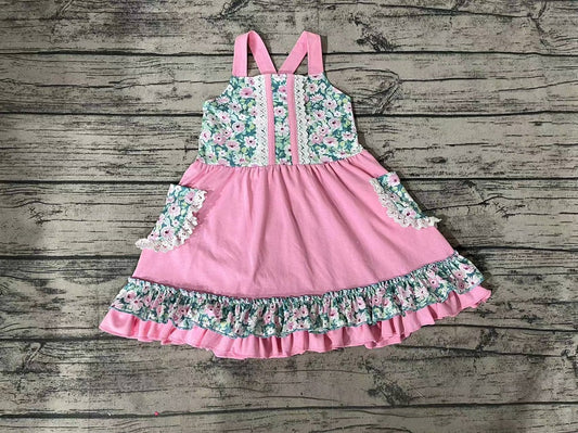 Pre-order Baby Girl Sleeveless Floral Pocket Summer Dress