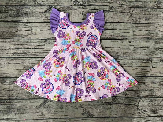 Pre-order Baby Girl Short Sleeves Cartoon Summer Dress