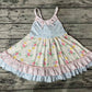 Pre-order Baby Girl Sleeveless Floral Summer Twirl Dress