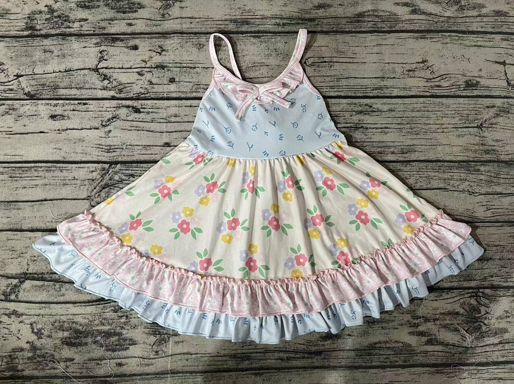 Pre-order Baby Girl Sleeveless Floral Summer Twirl Dress