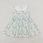 Sibling Baby Girls Toddler Sleeveless Flower Knee Length Dresses RTS