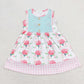 Sibling Baby Girls Toddler Sleeveless Flower Knee Length Dresses RTS
