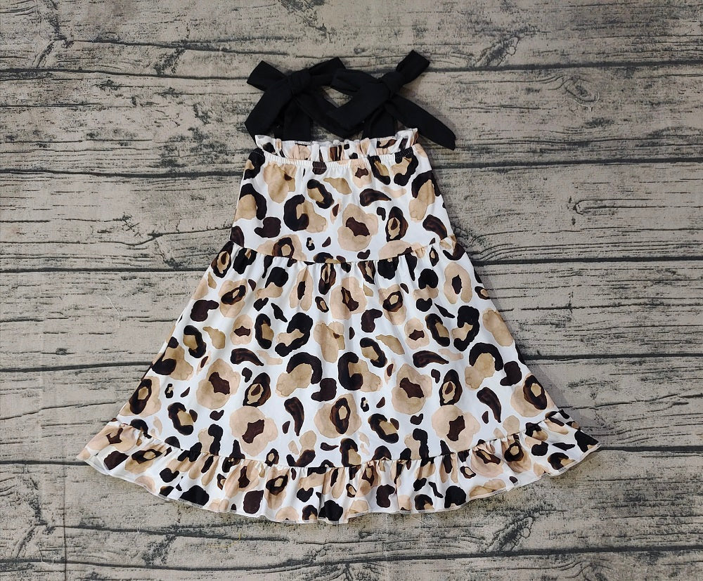 Pre-order Baby Girl Summer Sleeveless Leopard Dress