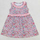 Sibling Baby Girls Kids Sleeveless Floral Ruffle Knee Length Dresses RTS