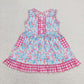 Sibling Baby Girls Toddler Sleeveless Flower Knee Length Dresses RTS
