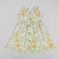 Sibling Baby Girls Kids Floral Summer Ruffle Knee Length Dresses RTS
