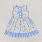 Sibling Baby Girls Toddler Sleeveless Flower Knee Length Dresses RTS