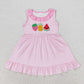 Baby Girl Short Sleeves Embroidery Summer Sibling Dress RTS