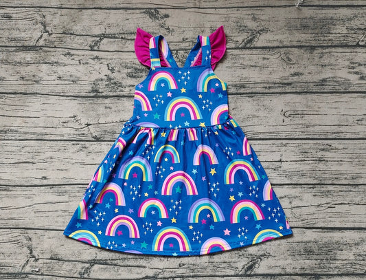 Pre-order Baby Girl Rainbow Stars Summer Dress