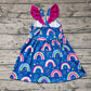 Pre-order Baby Girl Rainbow Stars Summer Dress