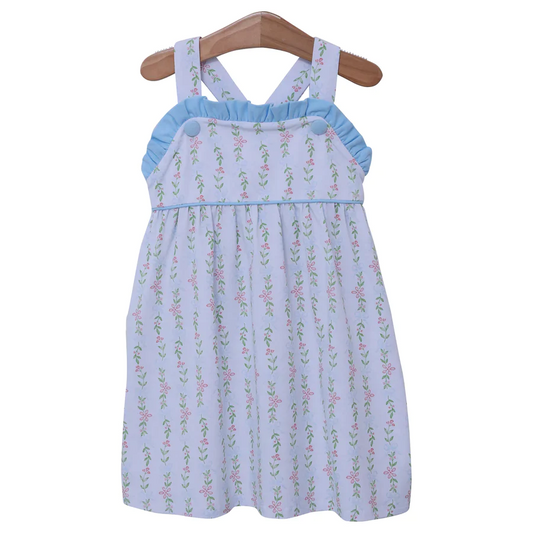 Moq 3 Pre-order Baby Girl Floral Sleeveless Summer Dress