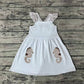 Pre-order Baby Girl Short Sleeves Sea Horse Summer Dress