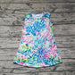 Baby Girl Colorful Leaves Flowers Sleeveless Knee Length Dress