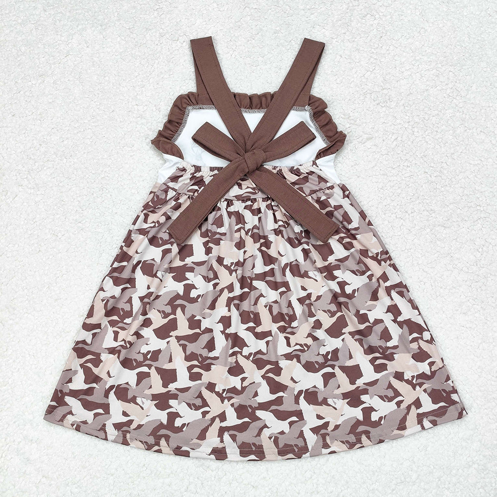 Baby Girl Sleeveless Camo Duck turkey Deer Dress