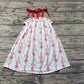 Baby Girl Bows Straps July 4th Summer Dress