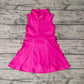 Baby Girl Yoga Sleeveless Dark Pink Sports Dress With Shorts