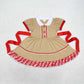 Sibling Baby Girls Kids Candy Cane Christmas Ruffle Knee Length Dresses RTS