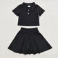 Bay Girl  Black Shirt Skirt Active Wear Clothes Sibling Dress Set