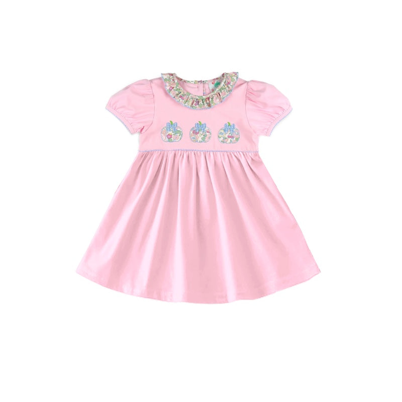 Pre-order Baby Girl Flower Pumpkin Pink Dress