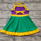 Baby Girl Sleeveless Mardi Gras Athletic Active Wear Knee Length Shorts Dress