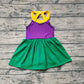 Baby Girl Mardi Gras Active Wear Athletic Yoga Dress