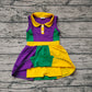 Baby Girl Sleeveless Mardi Gras Active Wear Knee Length Yoga Dress