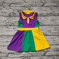 Baby Girl Sleeveless Mardi Gras Active Wear Knee Length Yoga Dress