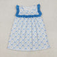 Sibling Baby Girls Kids Sleeveless Flowers Ruffle Knee Length Dresses RTS