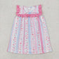 Baby Girl Ruffle Sleeves Flower Sibling Dress Outfit RTS