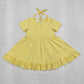 Baby Girl Short Sleeves Sibling Ruffle Cottons Twirl Dress RTS