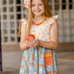 Preorder Baby Girl Short Sleeves Back To School Bus Pencil Pocket Dress ( Moq 5 )