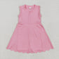 Baby Girl Sleeveless Yoga Active Wear Skorts Zipper Dress Sibling Clothes RTS
